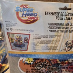 DC Super Hero Girls Table Decorating Kit