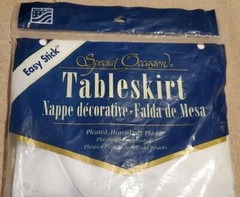 Table Skirt Wedding Bells White Adhesive Tape 13′ x 29″ 31.4 Sq ft