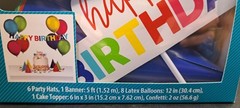 Complete Birthday Party Supplies Bundle – Includes Banner, Balloons, Hats & Cups