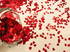 4000Pcs Hearts Shape Glitter Cute Sprinkle Party Confetti Table Decoration fo…
