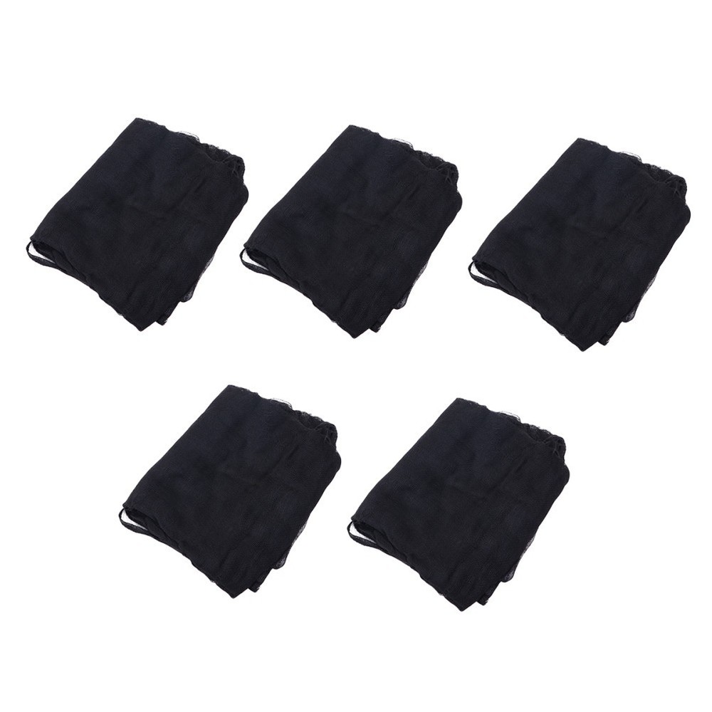 5Pcs Halloween Gauze Fabric Durable Black Haunted House Decor for Party