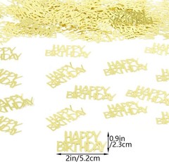 Gold Birthday Confetti Party Decorations 100PC Table Scatter Celebration Supp…
