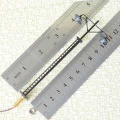 4 X HO Scale LED Yard Light Model Train Railroad Street Station Lamp-Post