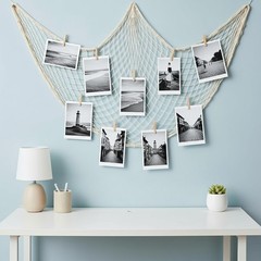 2Pcs Fish Net Nautical Themed Decorative Party Fishing Net for Beach Party Decor