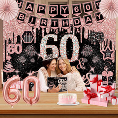 60Th Birthday Decorations for Women,32Pcs 60Th Birthday Party Decorations,Includ