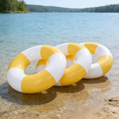 4PCS Inflatable Pool Floats 35″ Swimming Rings Large Inner Tube Swimming Pool…