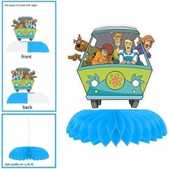 Scooby Honeycomb Centerpieces 3D Table Decorations Party Supplies