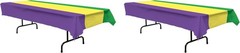 Mardi Gras Plastic Rectangular Tablecover 108″L x 54″W