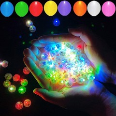100pcs 10 Colors Balloon Lights, Assorted Colors Flash Lights, Mini Light Rou…