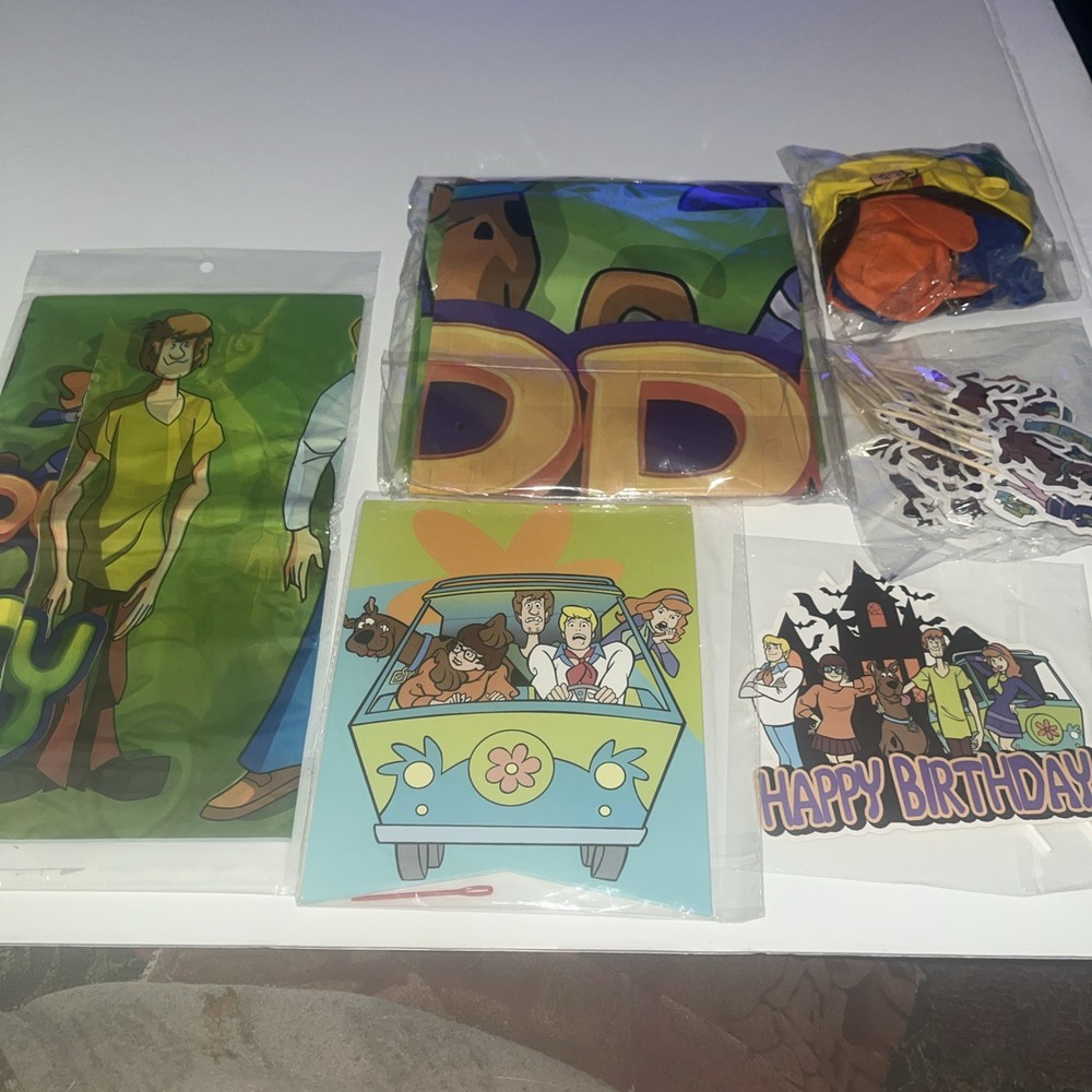 Scooby Doo Birthday Party Decor Set 6 Items Included See Pics For Details