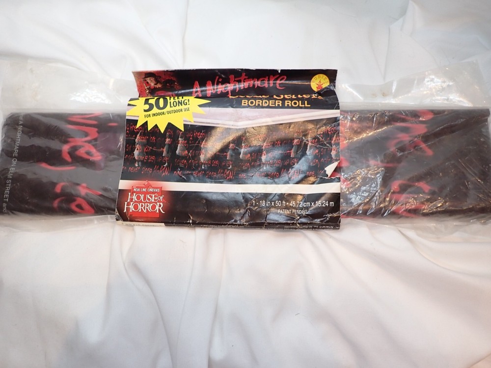 Nightmare Elm Street Halloween Freddy Wall Decoration Scene Rubies Border Roll