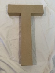 “FIFTY” paper mache letters (for Birthday, Anniversary, Retirement Decoration)