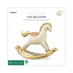 Inflatable Standing Rocking Horse Balloon 41.5×34 Inch, Large Horse-Shaped Ai…