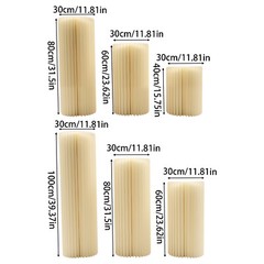 3* Foldable Paper Column Display Stands Cylinder Flowers Stand Dessert Table USA