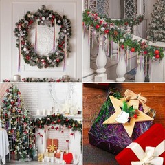 40000 PCS 19.7 Inch Multicolor Tinsel Icicles Christmas Tree Foil Fringe