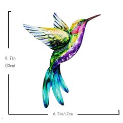 Decoration Hummingbird Bird For Garden Hanging Home Decor Metal Ornament