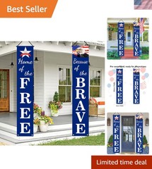 Durable Stars & Stripes Pre-Assembled Banners for Veteran’s Day Celebrations