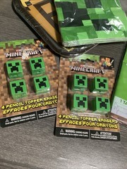 Minecraft Birthday Party Supplies Large Lot Plates, Napkins, Balloons, Banner