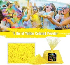 Color Blaze – 5lbs Yellow Color Powder – Holi Fun Run Festivals Color War Party