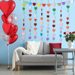 Heart Paper Cutouts Assorted Colors Valentines Wedding Board 2 Inch 600 PCS