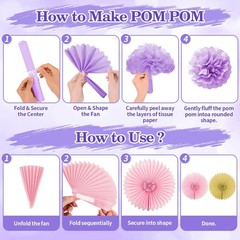 Pink and Purple Decorations for Girl, Purple Pink Gold Confetti Balloons Happ…