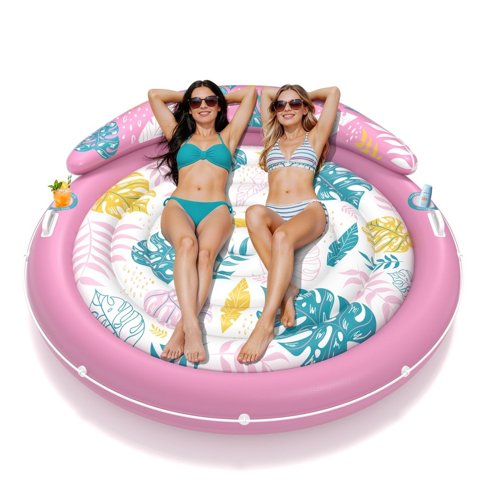Pool Floats Adult, Inflatable Tanning Pool – Extra Large Pool Floats for Adul…