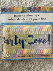 New HAPPY BIRTHDAY Party Zone Caution Tape Banner 45 Ft Decorate Home Room