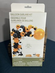 Amscan Halloween Balloon Garland Kit 92 Pieces Orange Black