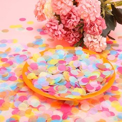 round Tissue Paper Table Confetti Dots for Wedding Birthday Party Decoration, 1.