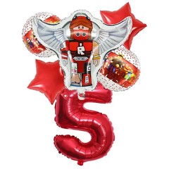 Robot Game Theme Balloon 6pcs Set For Birthday Decoration And Fast Shipping USA