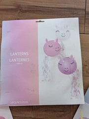 NEW 9 Piece Enchanted Unicorn Fantasy Kids Birthday Party Decoration Lanterns