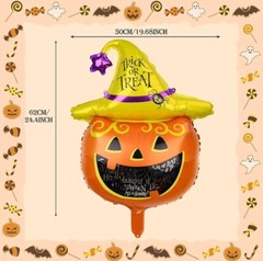 Bloranda Pumpkin Halloween Party Decorations Supplies Foil Balloons Toy Kit