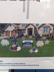 Stars and Stripes Patriotic Party Decorating Kit, 80 Piece, Red/White/Blue