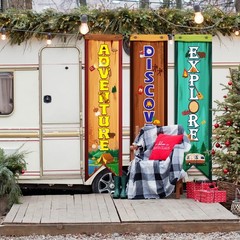 «3 Pcs Camping Banners for Adventure Theme Parties, Baby Showers & Decor»