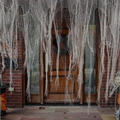 Gauze Horror Creepy Cloth White Textile Halloween Party Decoration Props 183cm