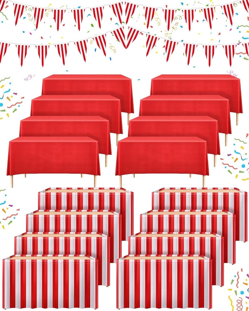 NEW Pieces Carnival Theme Party Decors Carnival Table Skirts Carnival Circus 20