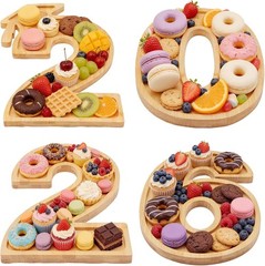 2026 Charcuterie Numbers Fillable Graduation Decorations, Wooden Number Charc…