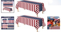 Versatile 4th of July Decorations – 54″ x 108″ Tablecloths for Every Celebration