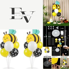Delightful Bumble Bee Balloon Centerpieces – Perfect for Birthday & Baby Showers