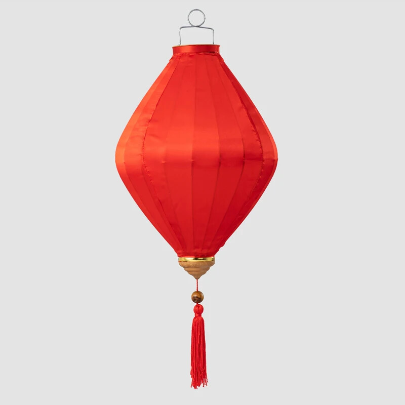 Solid Color Hanging Lantern Outdoor Waterproof Cloth Lantern Festival Decor