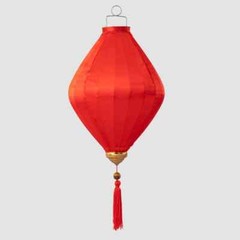 Solid Color Hanging Lantern Outdoor Waterproof Cloth Lantern Festival Decor