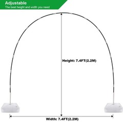 IDAODAN Balloon Arch Kit and Balloon Pump, Balloon Arch Stand with Electric B…