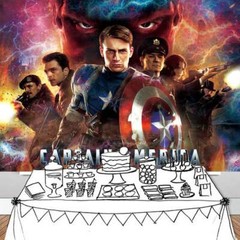 Captain America Birthday Backdrop Banner Poster Vinyl Party supplies 7x5ft