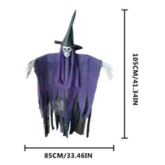 41.3″ Halloween Haunted House Ghost Hanging Decoration Skeleton Skull Home Decor
