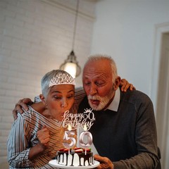 50th Birthday Decorations for Women, Including Rose Gold