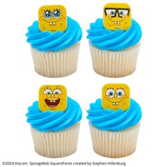 SpongeBob SquarePants™ Mood Faces Rings, SpongeBob Cupcake Decorations Featur…