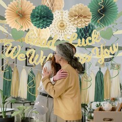 Green Farewell Party Decorations Men Women, Good Luck We Will Miss You Banner…