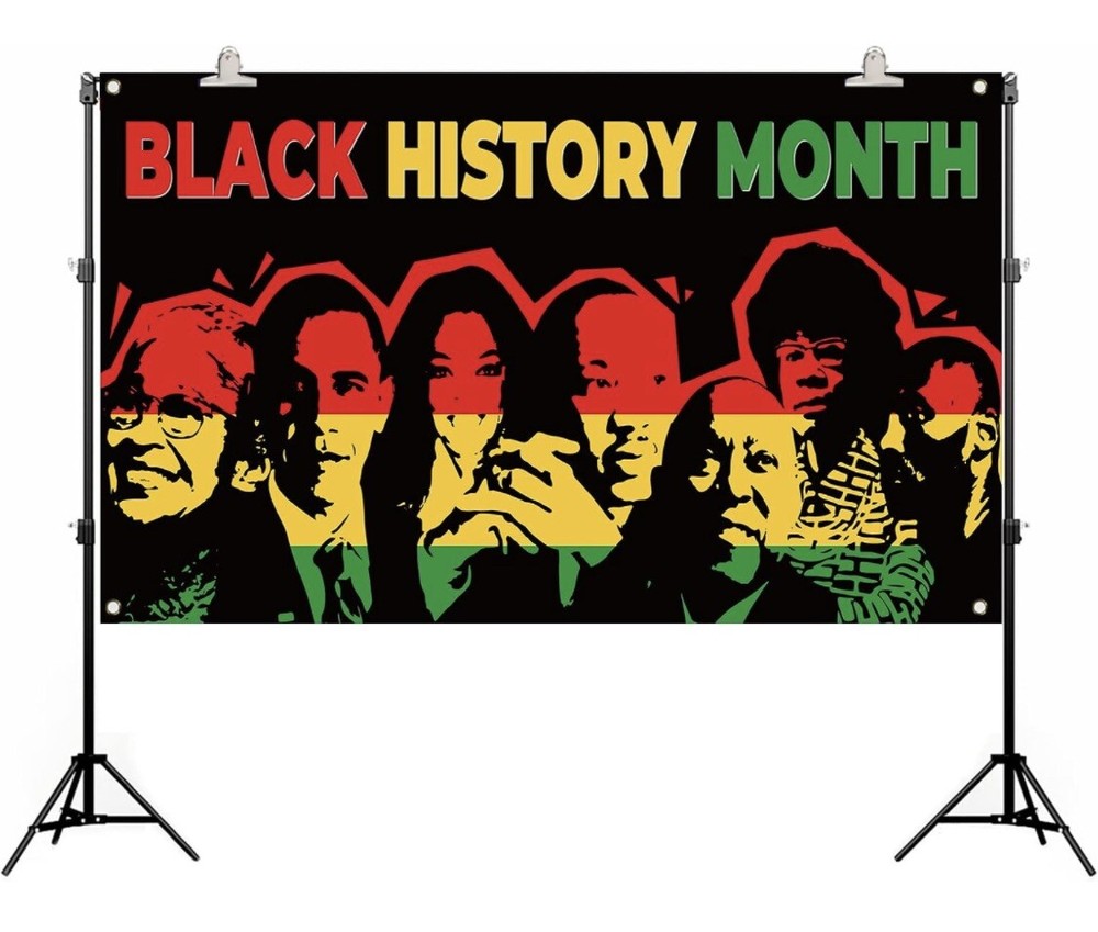 Black History Month Banner Flag Size 4 X 6 Ft. New