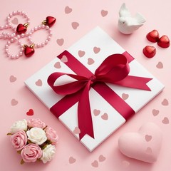 50g Heart Confetti Valentines Day Rose Gold Metallic Foil Sequins Sprinkles