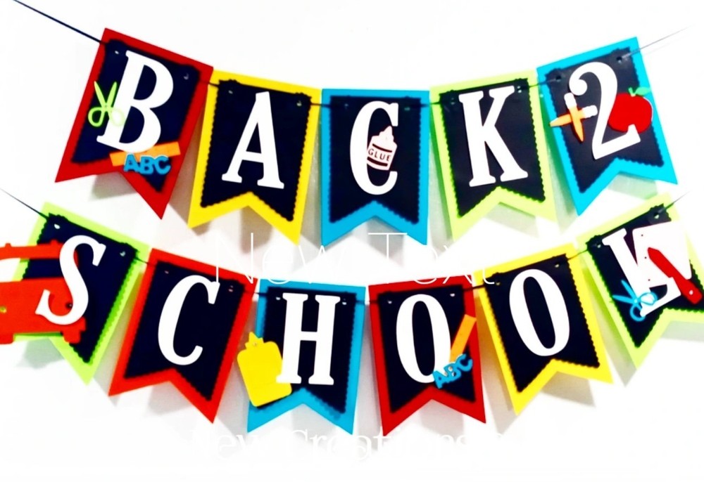 Back to School Banner Classroom Banner Homeschooling First Day of School